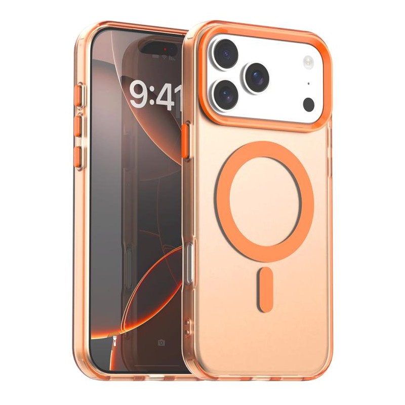 Funda híbrida de TPU y PC con Magsafe Candy para iPhone 17 Pro Max