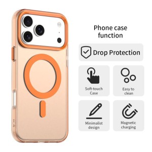 iPhone 17 Pro Max Candy Magsafe PC Hybrid TPU Phone Case