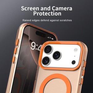 Funda híbrida de TPU y PC con Magsafe Candy para iPhone 17 Pro Max