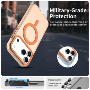 Funda híbrida de TPU y PC con Magsafe Candy para iPhone 17 Pro Max