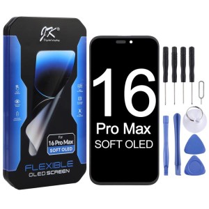 Flexible Soft OLED Screen For iPhone 16 Pro Max
