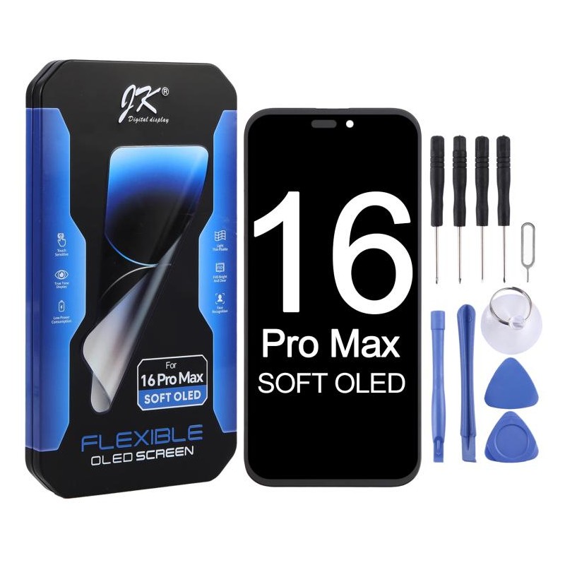 Pantalla OLED Soft Flexible para iPhone 16 Pro Max